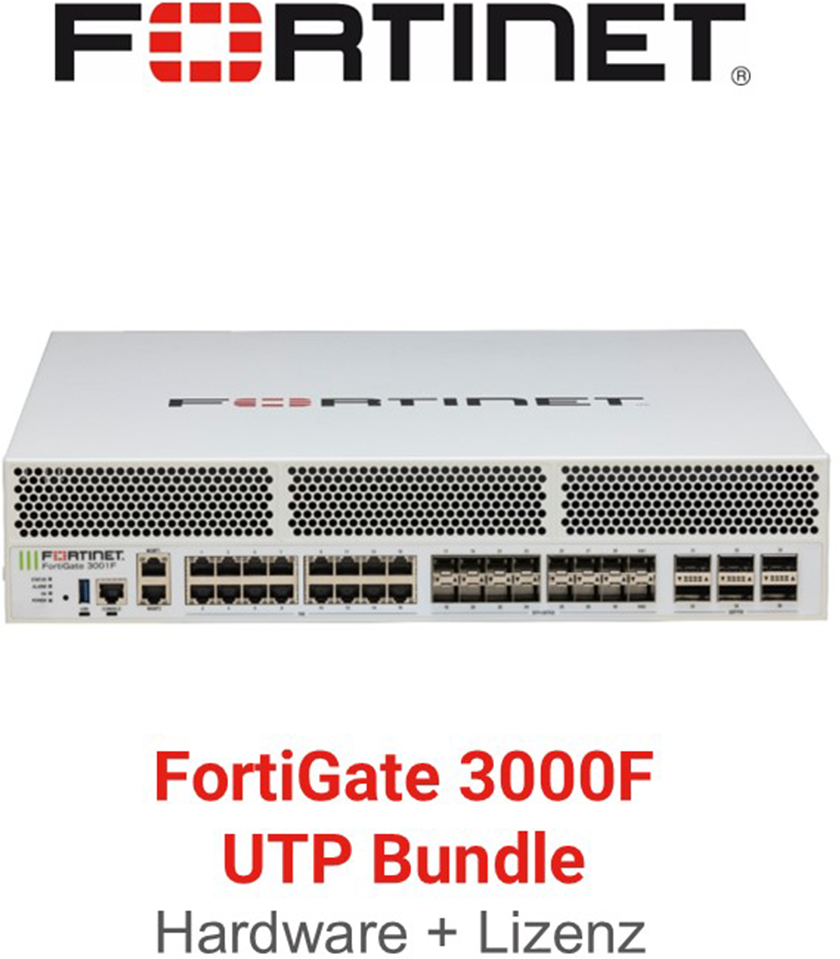 Fortinet FortiGate-3000F UTP Bundle (Hardware + Lizenz)